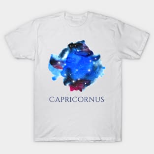 Capricornus Zodiac Sign - Watercolor Star Constellation T-Shirt